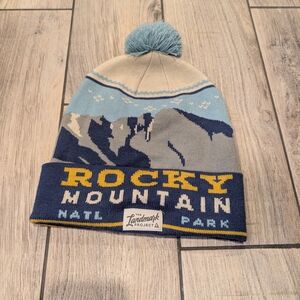 The Landmark Project Rocky Mountain Beanie - Blue, Gray, and Cream